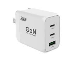 iCAN Chargeur GaN PD de 65 W pour ordinateur portable & cellulaire