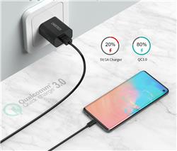Choetech Chargeur mural rapide USB-A QC3.0 18W