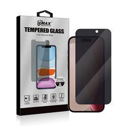 VMAX - Verre trempé 2.5D Privacy de 0.33 mm pour iPhone 15 & Pro 6.1''