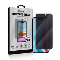 VMAX - Verre trempé 2.5D Privacy de 0.33 mm pour iPhone 15 & Pro 6.1''