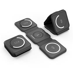 Choetech 3-in-1 15W Magnetic Foldable Wireless Charger