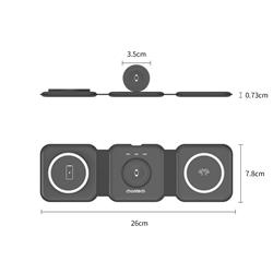 Choetech 3-in-1 15W Magnetic Foldable Wireless Charger