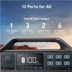 Anker PowerHouse 555 1024Wh 1000W Portable Power Station