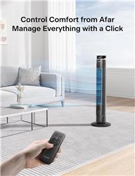 Pelonis  42" Oscillating Tower Fan for Bedroom, Remote, Quiet(Open Box)
