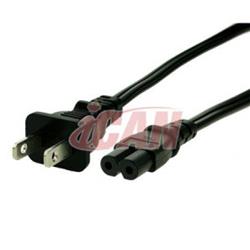 iCAN External Notebook PC Power Cable 18AWG, 2-pin Non-polarized, 3FT