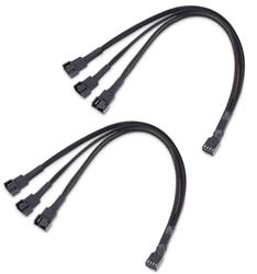 iCAN Internal Fan Power Splitter Cable for three CPUS, 1FT