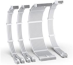 iCAN PSU Cable Extension Cable Kit, Braided, White