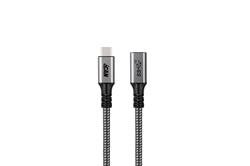 Câble iCAN USB 3.1 Type-C Mâle vers Type-C Femelle, 100W, 3,3 pieds