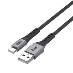 iCAN Câble USB 2.0 mâle Type-A vers mâle Type-C, 15W, 9,9 pieds
