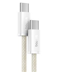 Baseus Dynamic 3 Series Fast Charging Data Cable Type-C to Type-C, 100W, 2m, Custard Yellow