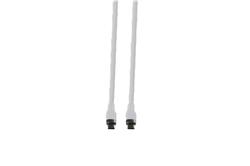 iCAN USB Type-C to Type-C silicone cable, 5A 240W, 3m (9.9ft), White