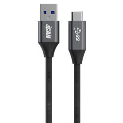 Câble iCAN USB 3.1 Type-A Mâle vers Type-C Mâle, 15W, 3 pieds