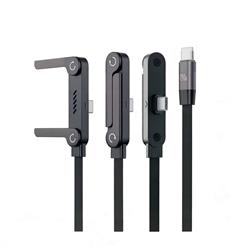 iCAN 2-in-1 Invisible Stand Fast Charging Cable, Type-C