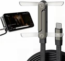 iCAN 2-in-1 Invisible Stand Fast Charging Cable, Type-C
