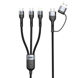iCAN USB 2.0 3 in 2 Cable, 100W, 4ft