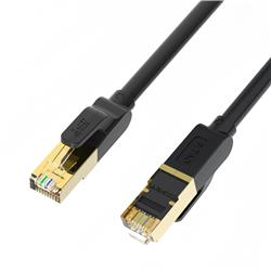 Câble Ethernet iCAN CAT8 Premium, S/FTP, 40 Gbit/s, 2 000 MHz, 30 cm, noir