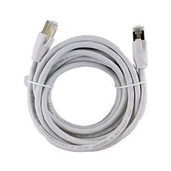 iCAN CAT7 Ethernet Patch Cable, High Speed 10Gbps 600MHz, Double Shielded S/FTP 26AWG, Gold Plated, 6FT, White