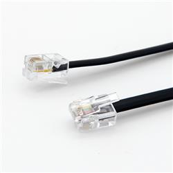 iCAN Telephone Cable with 6-Position 4-Contacts Reverse-wired, 50FT(Open Box)