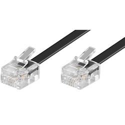 iCAN Telephone Cable with 6-Position 4-Contacts Reverse-wired, 50FT(Open Box)