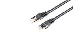 iCAN CAT8 Ethernet Patch Cable, High Speed 40Gbps 2000MHz, Double Shielded S/FTP 26AWG, 15FT, Black(Open Box)