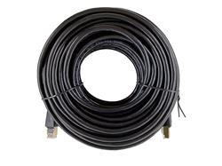 iCAN CAT7 Ethernet Patch Cable, High Speed 10Gbps 600MHz, Double Shielded S/FTP 26AWG, Gold Plated, 35FT, Black