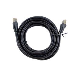 iCAN CAT7 Ethernet Patch Cable, High Speed 10Gbps 600MHz, Double Shielded S/FTP 26AWG, Gold Plated, 25FT, Black