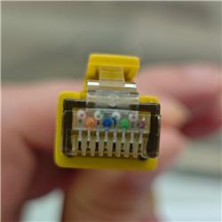 iCAN CAT6A Ethernet Patch Cable,10Gbps, 7FT,  Yellow
