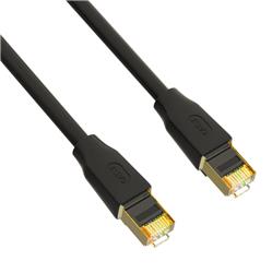 iCAN CAT7 Double Shielded S/FTP 26AWG, Gold Plated, 100FT, Black