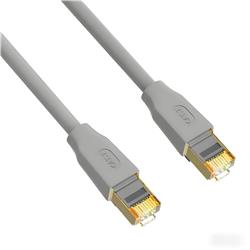 iCAN CAT7 Ethernet Patch Cable, High Speed 10Gbps 600MHz, Double Shielded S/FTP 26AWG, Gold Plated, 15FT, Grey