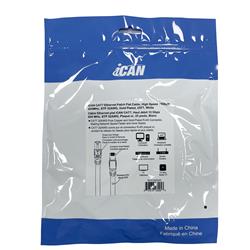 iCAN CAT7 Shielded Flat Ethernet Cable, 10Gbps, STP, 25FT, White