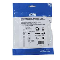 iCAN CAT6 High Speed Ethernet Cable,1000Mbps 26AWG, 1FT, Blue