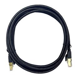 iCAN CAT8 Braided Ethernet Cable, 40Gbps 2000Mhz, S/FTP 26AWG, 15FT(Open Box)