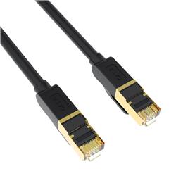 iCAN CAT8 Premium Ethernet Cable, S/FTP, 40Gbps 2000MHz,  35FT, Black(Open Box)