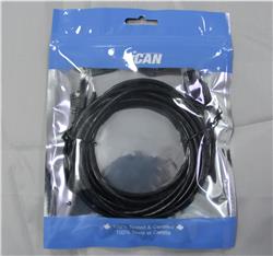 iCAN CAT6A Super Slim Ethernet Cable, 10Gbps 550MHz, 28AWG 10FT, Black(Open Box)