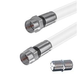 Câble coaxial TV iCAN RG6, mâle vers mâle, 50 pieds