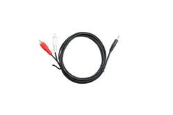 iCAN PREMIUM 3.5mm Stereo Male to 2RCA Male Cable, Gold Plated, 6FT