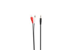 iCAN PREMIUM 3.5mm Stereo Male to 2RCA Male Cable, Gold Plated, 6FT