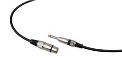 iCAN XLR Female to 6.35mm TS Mono Microphone Cable, 10FT
