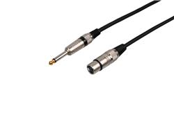 iCAN XLR Female to 6.35mm TS Mono Microphone Cable, 10FT