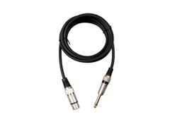 iCAN XLR Female to 6.35mm TS Mono Microphone Cable, 25FT