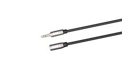 Câble d'extension audio stéréo iCAN 3,5 mm, coque en aluminium, 6 pieds