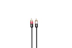 iCAN 2xRCA Audio Cable, Gold Plated, Black, 6FT(Open Box)
