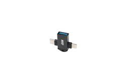 Adaptateur iCAN USB 2.0 Type-C Mâle+Lightning Mâle vers Type-A Femelle(Open Box)