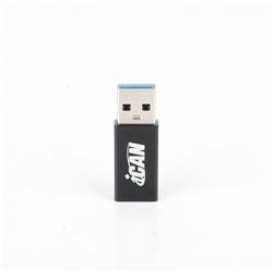 iCAN USB 3.0 to USB Type C Adapter, Dual-Sided10G