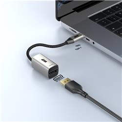 iCAN USB Type-C Male to DP Female 4K@60Hz Adapter, Titanium Gold(Open Box)