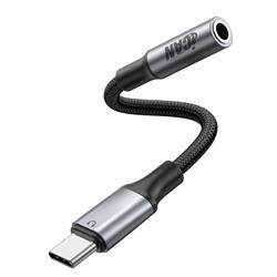 Adaptateur iCAN Type-A Mâle vers 3.5 mm Audio Femelle, Noir