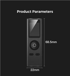 KING'SDUN Portable Mini Laser Rangefinder, Dark Grey.