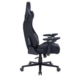 iCAN 97031 Fauteuil Gaming en Cuir PU avec Accoudoirs 6D, Noir