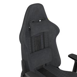 CORSAIR TC100 Fabric Gaming Chair, Relaxed Fit, Black/Grey