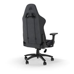 CORSAIR TC100 Fabric Gaming Chair, Relaxed Fit, Black/Grey